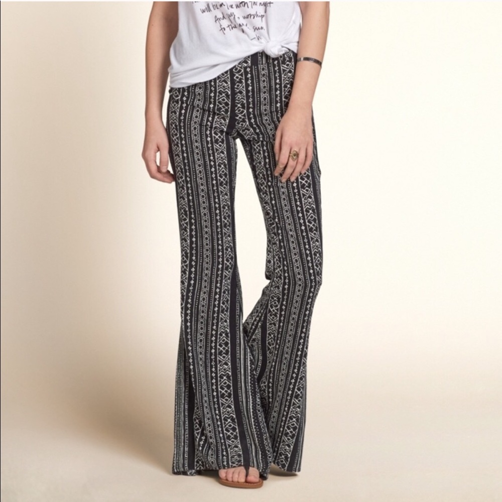 Hollister flare flowy festival pants